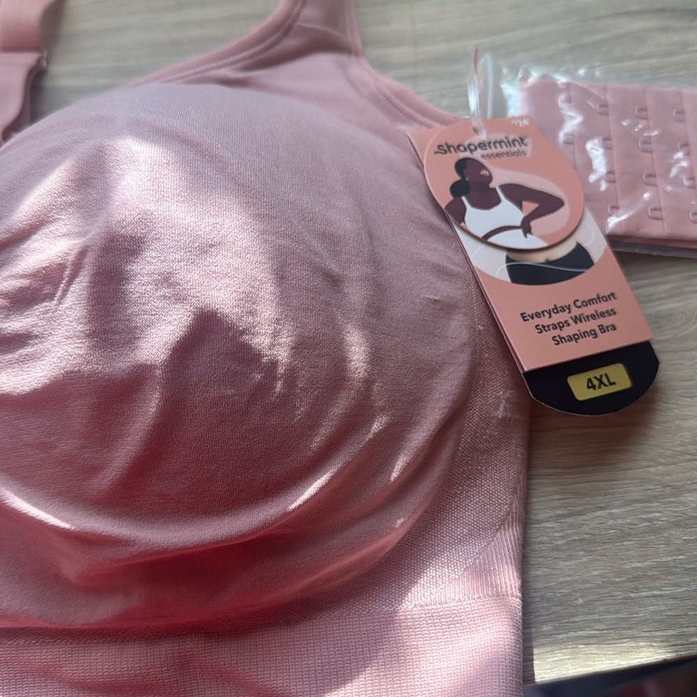Shapermint Pink and Orange Seamless Bra Intimates - Picture 4 of 6